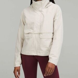 SOLD Lululemon Always Effortless Rain Jacket Natural Ivory Size 6 Raincoat